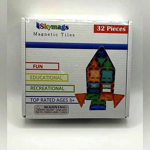 Skymags Magnetic Tiles - 32 pieces set - Picture 1 of 1
